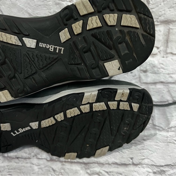 L.L. Bean Men's Primaloft Waterproof Gray Black Lace Up Hiking Boots 9 medium - Picture 13 of 13